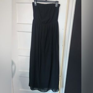 One clothing black strapless dress fully lined size‎ medium